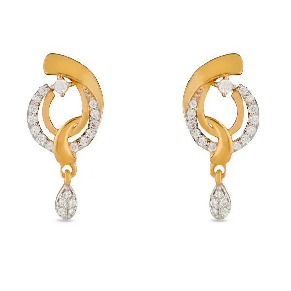 Buy Gold Jhumka Earrings Festive Wear Online at Best Price | Cbazaar