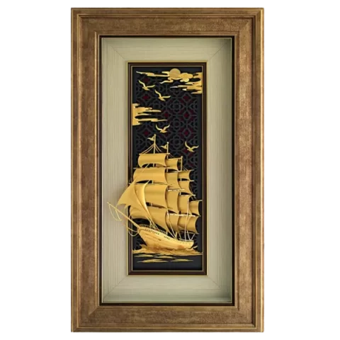 Sailboat 24kt Gold Idols Frame