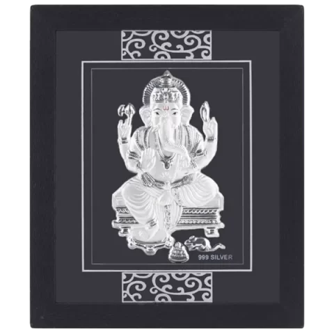 Ganesha Silver Idols Frame