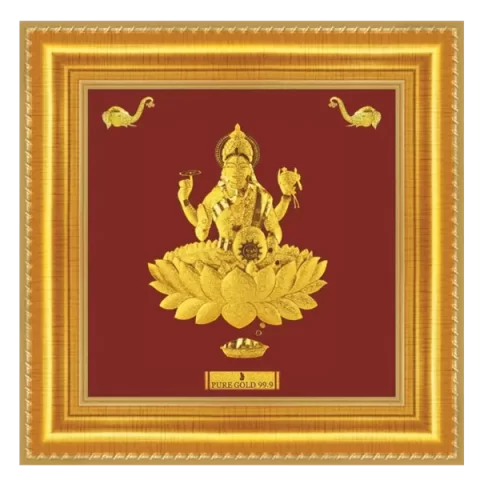 Lord Laxmi 24kt Fine Gold Frame