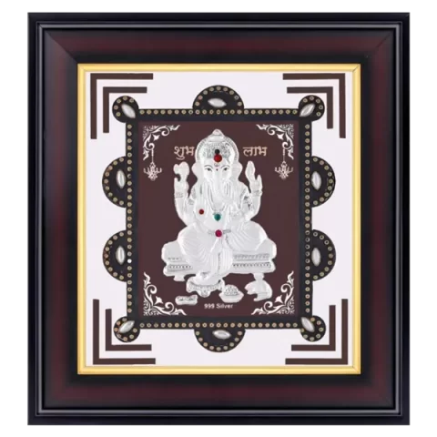 Ganesh Silver Idols Frame