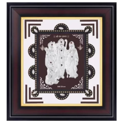 Three God Silver Idols Frame