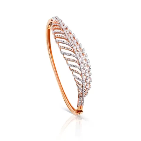 Leaf-Inspired Diamond Bracelets