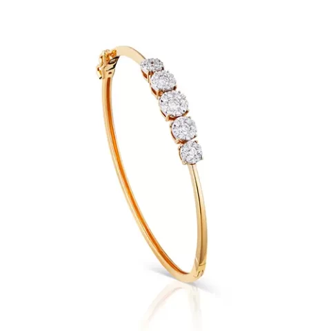 Modern Stone Diamond Bracelet
