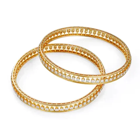 Vintage Vogue Diamond Bangles