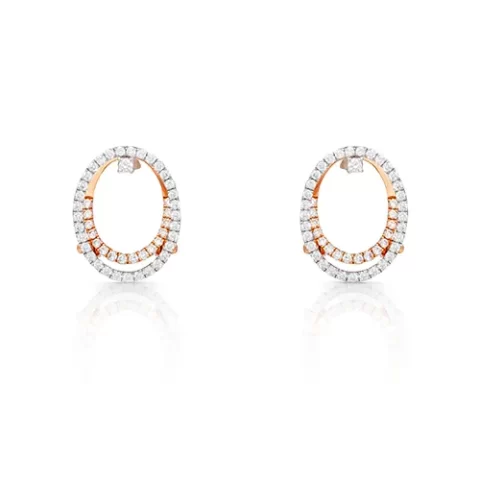 Classic Round Shape Diamond Earrings
