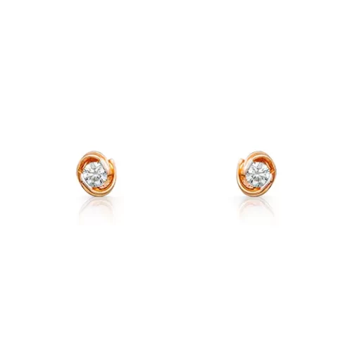 Circle Shine Diamond Studs