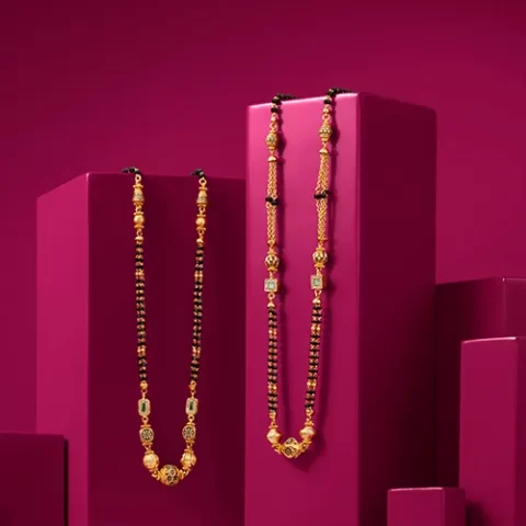 Sleek Minimal Style Gold Mangalsutra