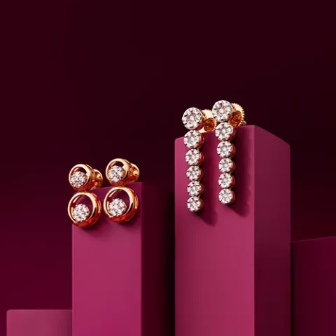 Royal Touch Long Diamond Earrings