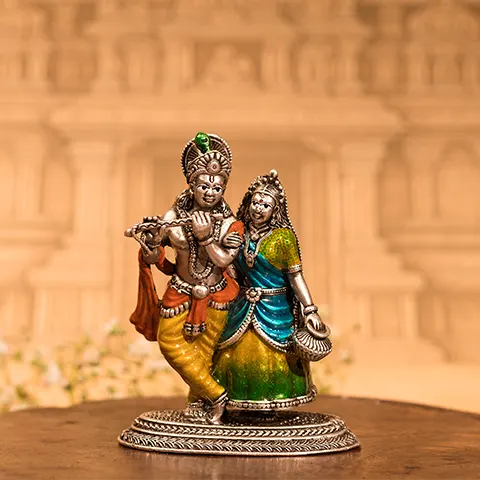 Radha Krishna Standing Idol