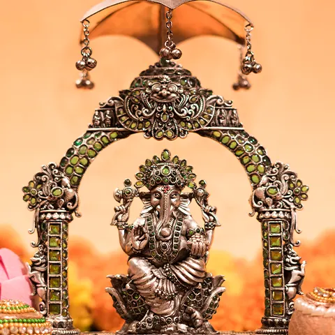 Ganesh Idol with Decorative Arch