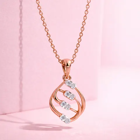 Eternal Loop Rose Pendant