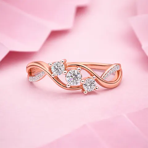 Infinity Bloom Diamond Ring