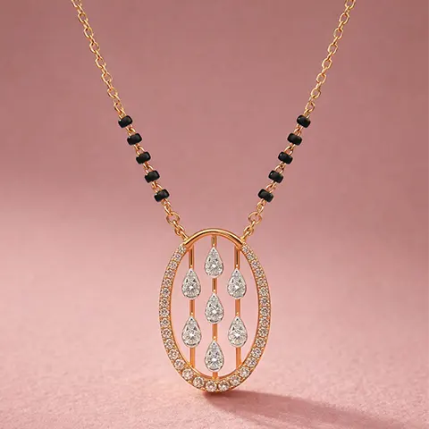 Royal Oval Diamond Mangalsutra