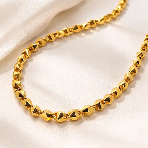 Royal Cube Men’s Gold Chain