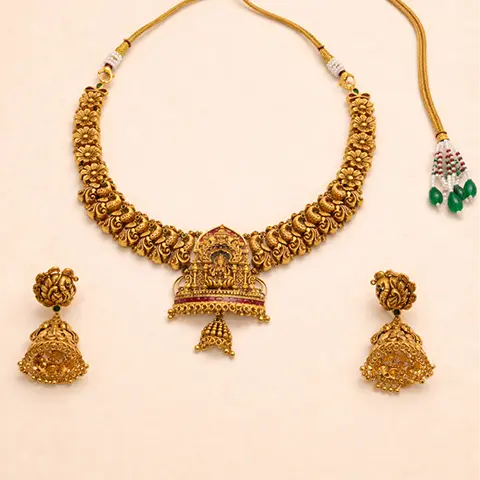 Divine Lakshmi Nakshi Necklace Set
