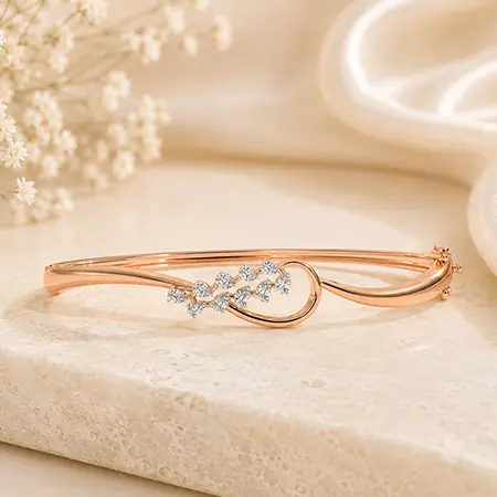 Ethereal Diamond Vine Rose Gold Bracelet
