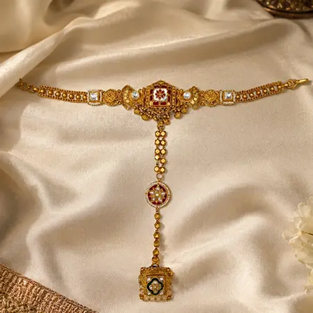 Royal Antique Meenakari Hathphool