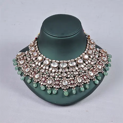 Polki Diamond Bridal Choker Necklace