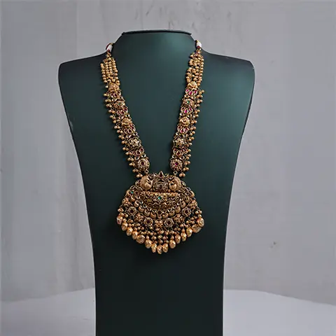 Gold Temple Long Necklace