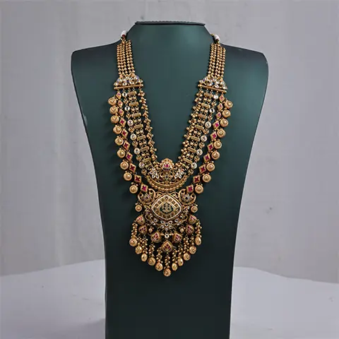 Gold Meenakari Rani Haar
