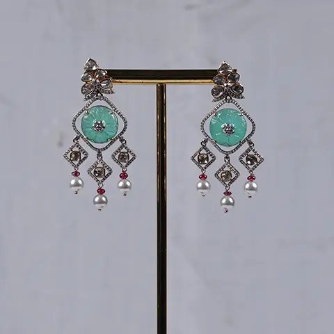 Polki Diamond Earrings