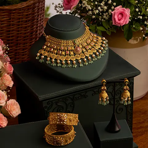 Heavy Gold Necklace set