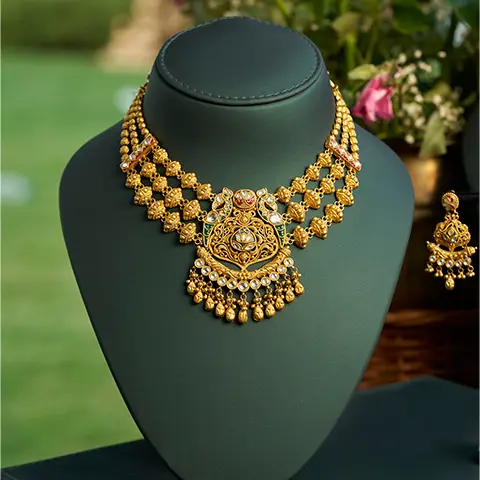 bridal Gold necklace Set